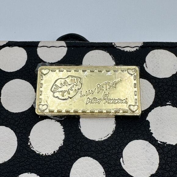 💋Luv Betsey Johnson Polkadot Card Wallet💋 - Picture 3 of 6